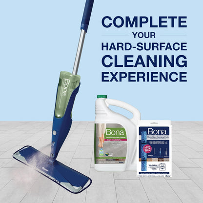 Bona Multi-Surface Floor Cleaner Refill - 96 Fl Oz Unscented - Residue-Free Solution for Stone, Tile & Laminate Floors