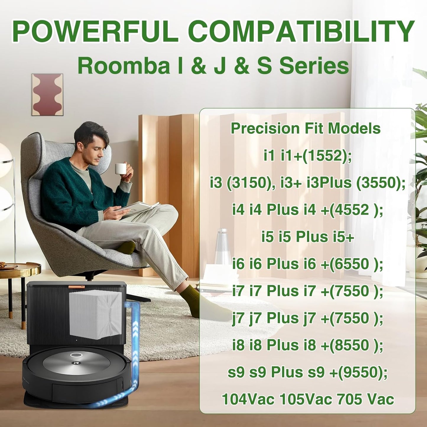 VBN 26-Pack Vacuum Bags for iRobot Roomba | Compatible with i3+, i4+, i5+, i6+, i7+, i8+, j7+, j8+, j9+, s9+