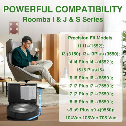 VBN 26-Pack Vacuum Bags for iRobot Roomba | Compatible with i3+, i4+, i5+, i6+, i7+, i8+, j7+, j8+, j9+, s9+