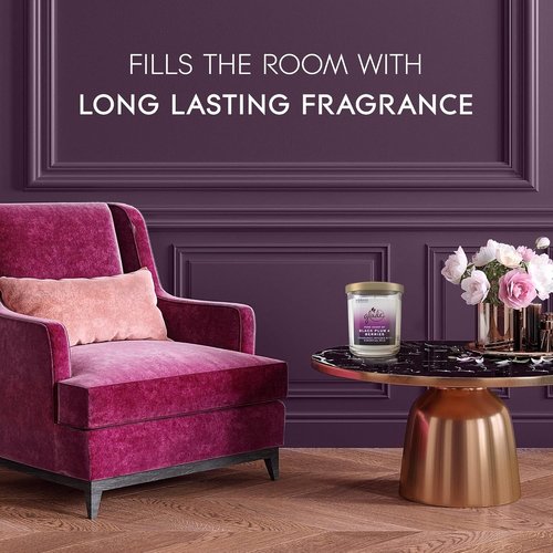 Glade Candle Jar - Large 16oz Candle Infused with Essential Oils | Black Plum & Berries Air Freshener