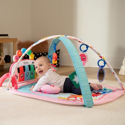 Baby Einstein Ocean Explorers 4-in-1 Kickin' Tunes Gym - Music & Language Discovery, Pink, 0+ Months