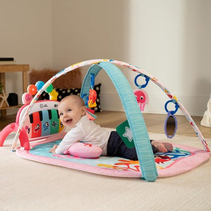 Baby Einstein Ocean Explorers 4-in-1 Kickin' Tunes Gym - Music & Language Discovery, Pink, 0+ Months