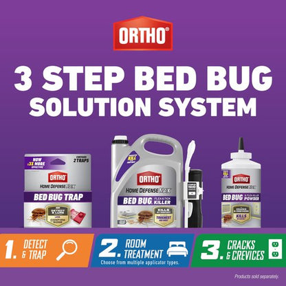 Ortho Home Defense Max Bed Bug, Flea & Tick Killer with Comfort Wand – Also Kills Bed Bug Eggs, Ready-to-Use, Indoor Pest Control Spray, 1 gal.