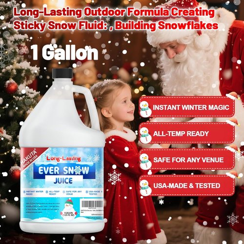 Hakuta Snow Machine Fluid - Long-Lasting Snow Juice for Stunning Winter Effects | 1 Gallon