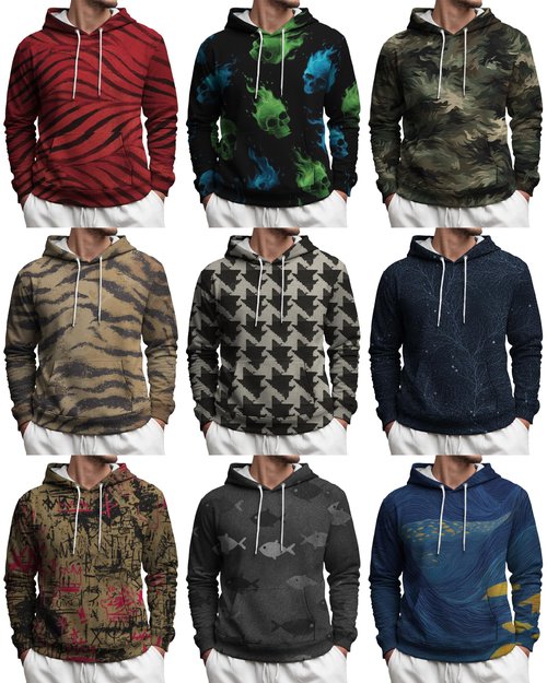 MARSVOVO Fashion Casual Mens Hoodies Pullover Drawstring Loose Fit Long Sleeve Plus Size Classic Graphic Comfy Sweatshirt Basic Soft Winter Spring Fall Hoodies with Pocket Simple Blue,S