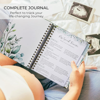 Pregnancy Journal by [Brand Name] - Memory Book with Stickers & Keepsake Pocket | Ideal Gift for First-Time Moms