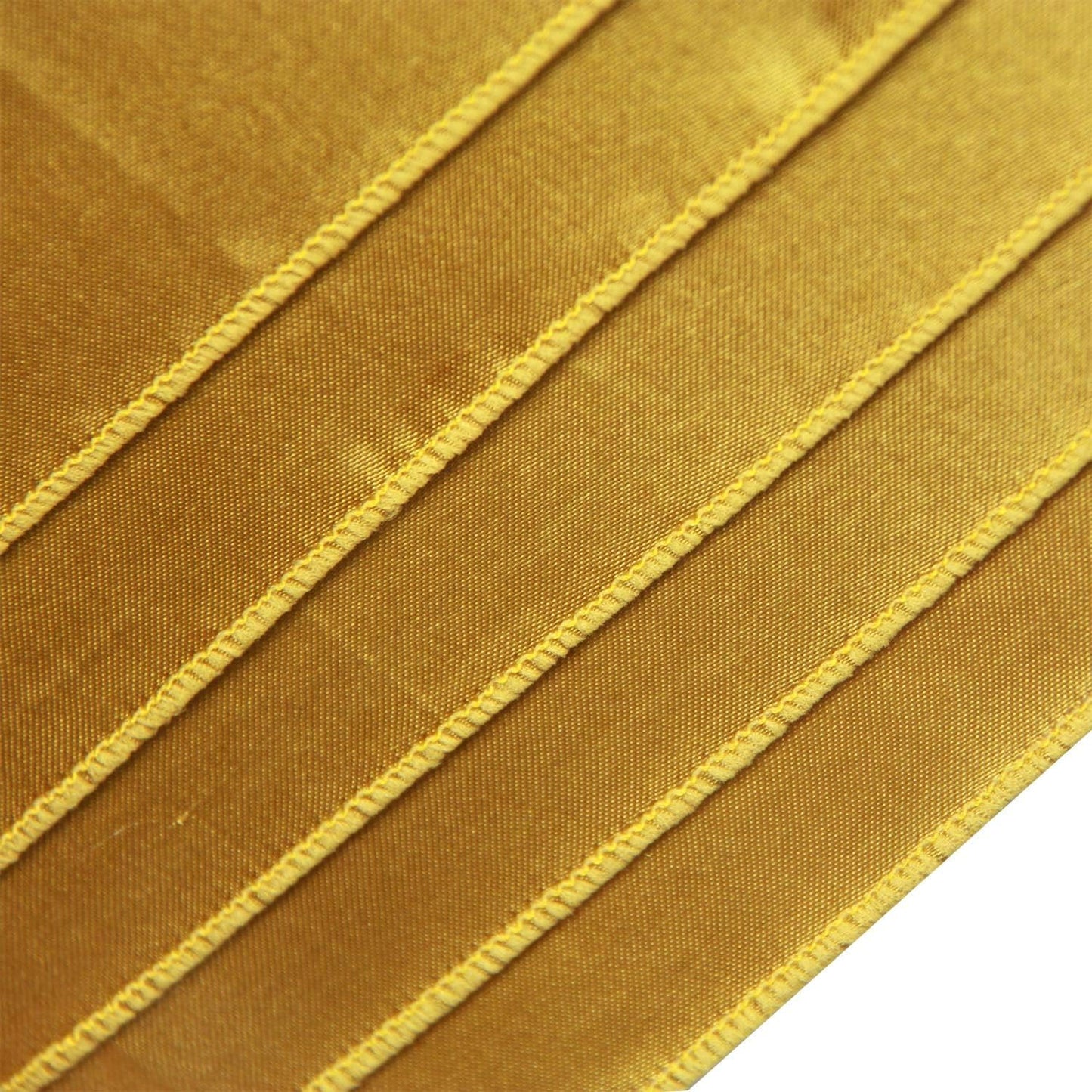 WELMATCH Gold Satin Chair Sashes - 50 Pcs Elegant Wedding & Party Decoration Bows (Gold)
