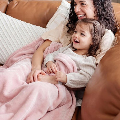 Bedsure GentleSoft King Size Pink Fleece Blanket - Soft, Lightweight, Plush Microfiber, 108x90 Inches