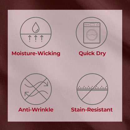 Mellanni Twin Sheets Set - 3 PC Iconic Collection Bedding - Hotel Luxury, Extra Soft, Cooling Bed Sheets - Wrinkle, Fade, Stain Resistant (Twin, Burgundy)