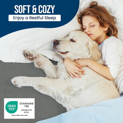 Utopia Bedding Twin Size Mattress Protector - Waterproof Terry Cover with Deep Pockets | Soft & Breathable Gray