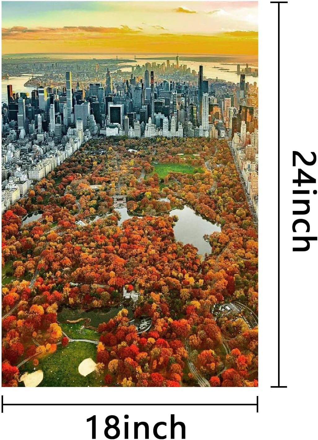 ZXDZSM Custom Canvas Poster - Personalized Photo Wall Art Print (Unframed, 18" x 24")