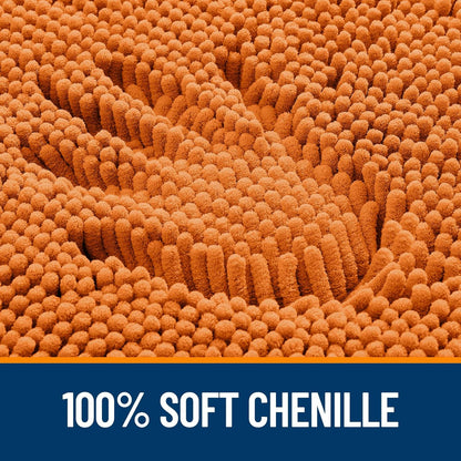 OLANLY Bathroom Rugs - Extra Soft Absorbent Chenille Bath Mats | 36x24, Quick Dry, Machine Washable, Clay