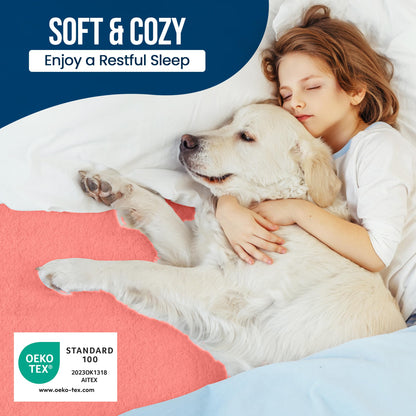 Utopia Bedding Waterproof Mattress Protector Twin Size, Premium Terry Mattress Cover 200 GSM, Breathable, Fitted Style with Stretchable Pockets (Coral)