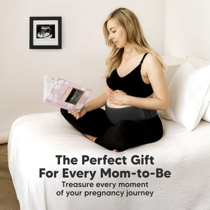 KeaBabies Pregnancy Belly Bands for Pregnant Women - 1-Pack, Soft & Breathable Maternity Belly Support Band, Easy Adjustable Maternity Belt for Back, Pelvic Support, Comfortable (Midnight Black, M/L)