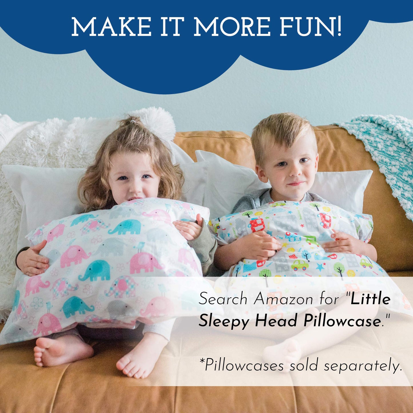 Toddler Pillow 13x18 for Sleeping – Kids Pillow for Toddler Bed, Travel, Daycare & Preschool – Soft Hypoallergenic Cotton Toddler Bed Pillow for Ages 2–5, Small Pillow for Kids Nap Time (1-Pack)