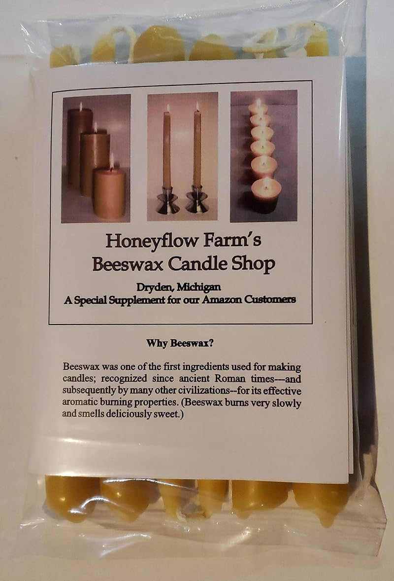 6 Pairs Beeswax Taper Candles - Early American Hand Dipped, 3/4" x 6" (12 Candles) + Tea Lights – Honeyflow Farm