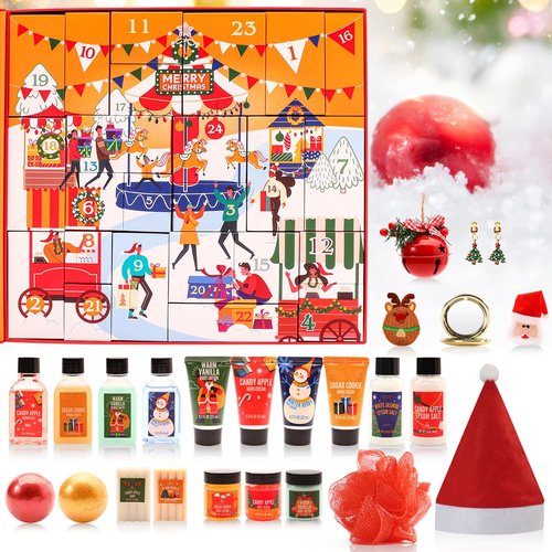 BFFLOVE 24-Piece Beauty Advent Calendar - 2025 Christmas Gifts for Women | Skincare Countdown Set