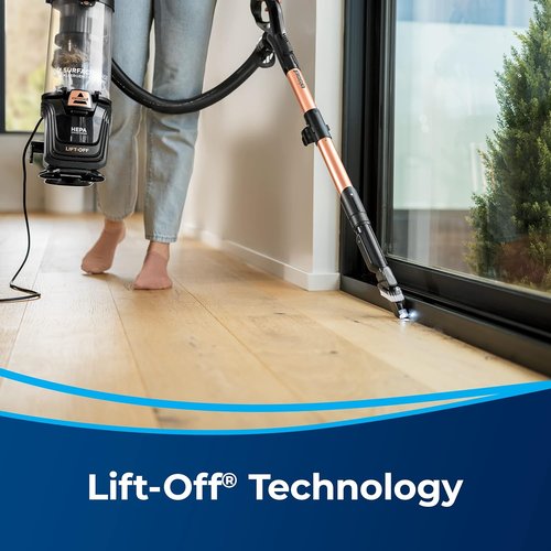 Bissell SurfaceSense Pet Upright Vacuum - Tangle-Free Brush Roll, LED Headlights & Lift-Off Technology