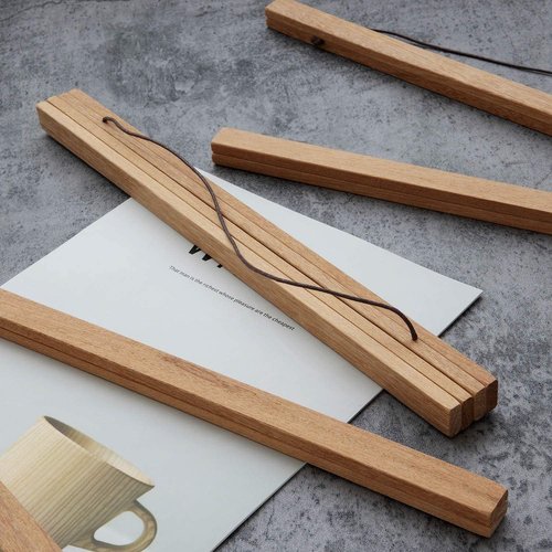 FALAMON Magnetic Poster Hanger Frame - Teak Wood | Versatile 20x20 to 20x30 Sizes for Art & Photos