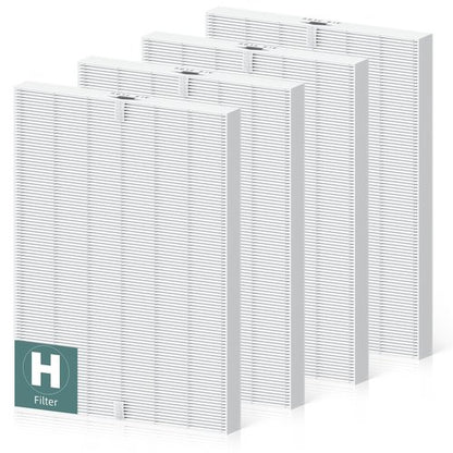 4 Pack 116130 Replacement Filter H for Winix PlasmaWave Air Purifier 5500 5500-2 C535 5300 5300-2 6300 6300-2 P300 AM90 9000 5000 5000B C909 9800
