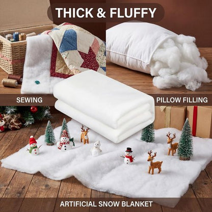 HunnmingRe Quilt Batting - Thick Fluffy Cotton for Sewing & Craft Projects | 58 Inch x 3 Ft