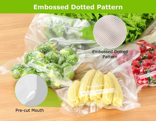 Bonsenkitchen Vacuum Sealer Bags - Commercial Grade BPA-Free Food Storage | 20 Gallon, 80 Quart & 50 Pint Sizes
