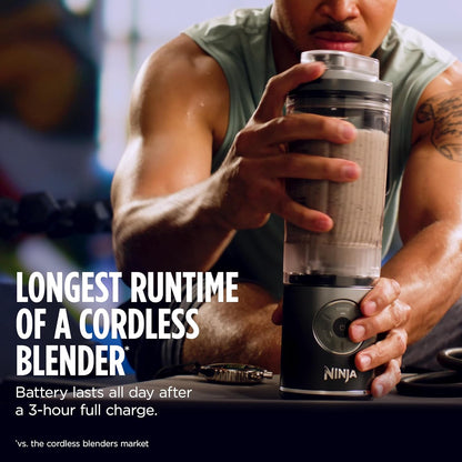 Ninja Blast Max Portable Blender - Cordless, 22 oz, Dishwasher Safe, Ice Crush & Smoothie Programs