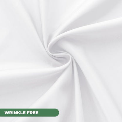 Biscaynebay Hotel Quality Fabric Shower Curtain Liners 72" X 72", White Water Resistant Bathroom Curtains Rust Resistant Grommets Weighted Bottom Hem Machine Washable