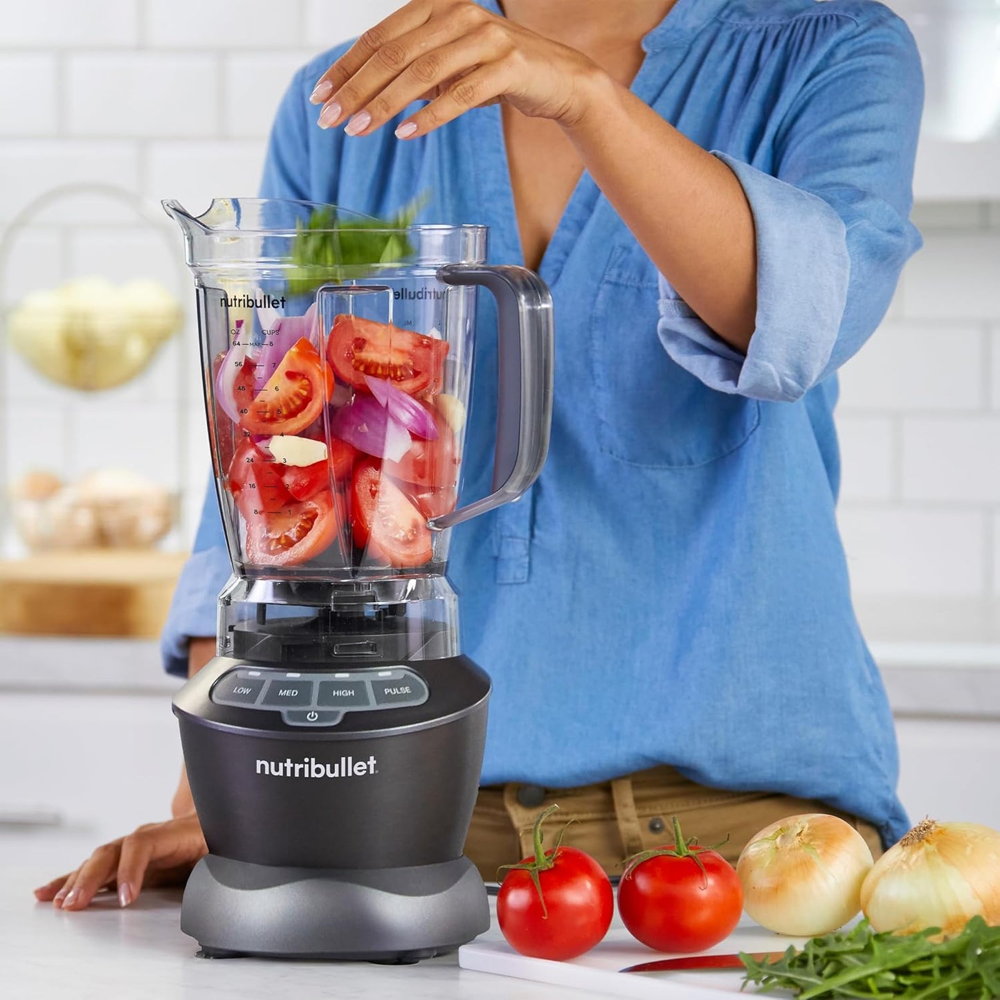 Nutribullet Full-Size Blender Combo 1200W - Powerful Dark Gray Kitchen Blender