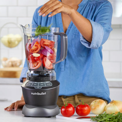 Nutribullet Full-Size Blender Combo 1200W - Powerful Dark Gray Kitchen Blender