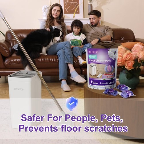 JOYMOOP Floor Cleaner for Mopping, 30 PCS Mopping Solution, Hardwood Floor Cleaner, Works Perfectly with Mop Bucket