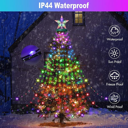Smart Christmas Tree Lights with Ring Topper, 330 LED Colorful Tree Lights (Variation of THIS listing: 330)