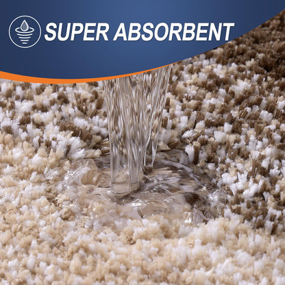 OLANLY Bathroom Rugs Mat 36x24, Extra Soft Absorbent Microfiber Bath Rugs, Rubber Backing, Quick Dry, Machine Washable Bath Mats for Bathroom Floor, Tub and Shower, Home Decor Accessories, Light Brown