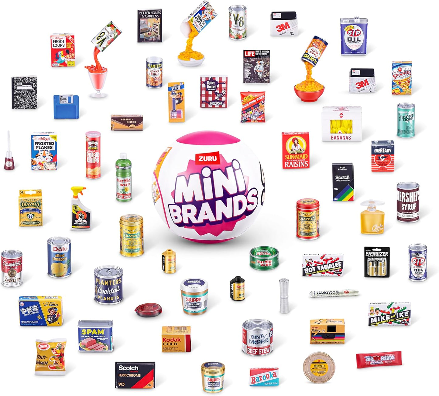 Mini Brands Retro Capsule 2-Pack | 60+ Mystery Minis to Collect - Real Licenses & Rare Collectibles