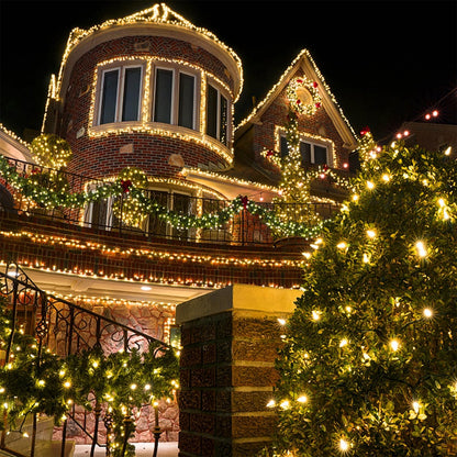 WATERGLIDE 1000 LED Christmas String Lights - 328 FT Waterproof Fairy Lights with Remote & 8 Modes | Warm White Decor