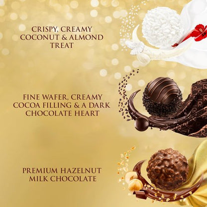 Ferrero Collection Advent Calendar - Premium Gourmet Assorted Chocolates | 9.5 oz, 25 Count, Gold