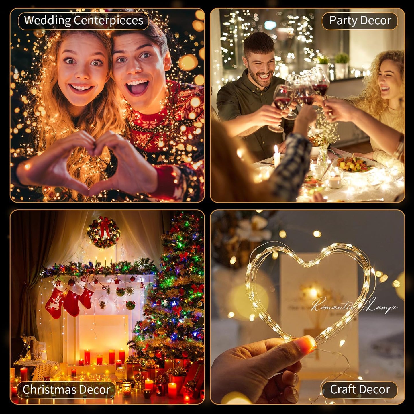 Skiennix 20 Pack LED Fairy Lights - Battery Operated Mini Twinkle String Lights | 7FT Waterproof for Christmas Decor (10 White & 10 Warm White)