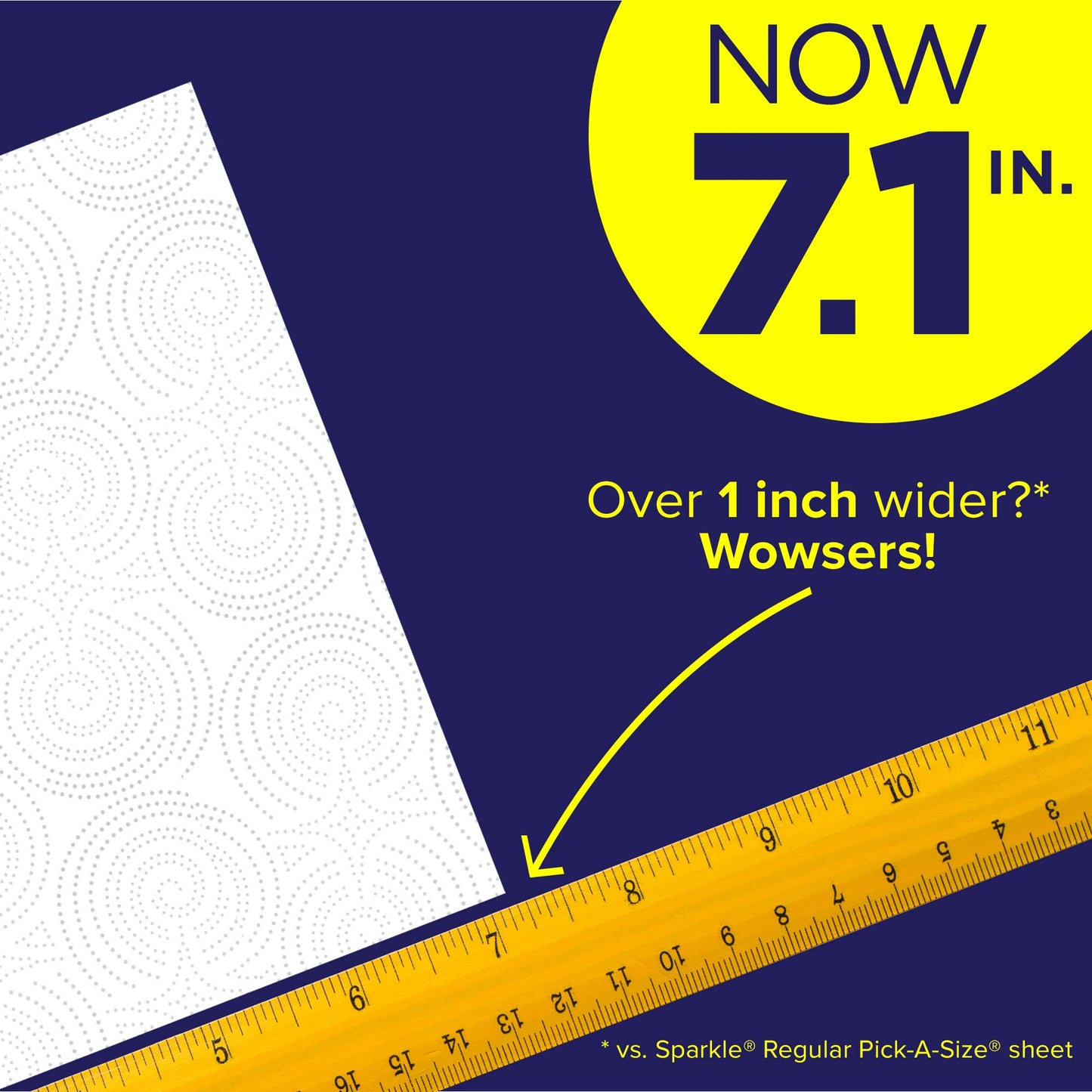 Sparkle Pick-A-Size Plus Paper Towels, 3 Rolls = 6 Regular Rolls, (6 packs With 3 Rolls Each), Everyday Value Paper Towel With Full And Half Sheets