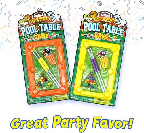 JA-RU Mini Pool Table Set - 12 Inch Portable Billiards Game with 2 Cue Sticks & Balls | Perfect for Office & Parties