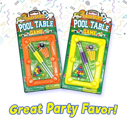 JA-RU Mini Pool Table Set - 12 Inch Portable Billiards Game with 2 Cue Sticks & Balls | Perfect for Office & Parties