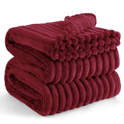Bedsure GentleSoft Red Full Blanket for Bed - Cozy Soft Blankets for Women, Cute Large Throws for Girls, 84x90 Inches