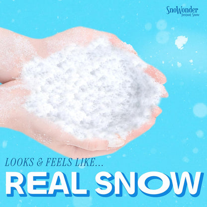 SNOWONDER Instant Fake Snow - Perfect for Cloud Slime | Makes 1 Gallon of Artificial Snow