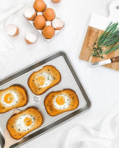 USA Pan Bakeware Nonstick Jelly Roll Baking Sheet - Durable Aluminized Steel Construction