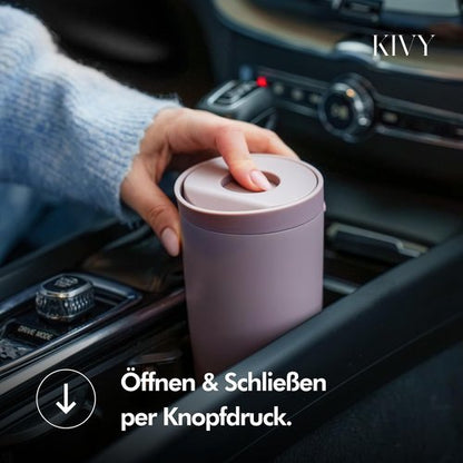 KIVY Insulated Travel Coffee Mug - 12oz Stainless Steel Tumbler | 24h Cold & 6h Hot, Spill Proof, BPA Free