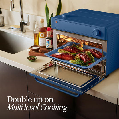 Our Place Wonder Oven - 6-in-1 Air Fryer Toaster Oven with Steam Infusion | Non-Toxic, PFAS-Free | Blue Salt