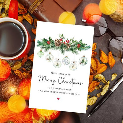 Goroar Christmas Card for Sister and Brother-in-Law | Heartfelt Holiday Greeting Card