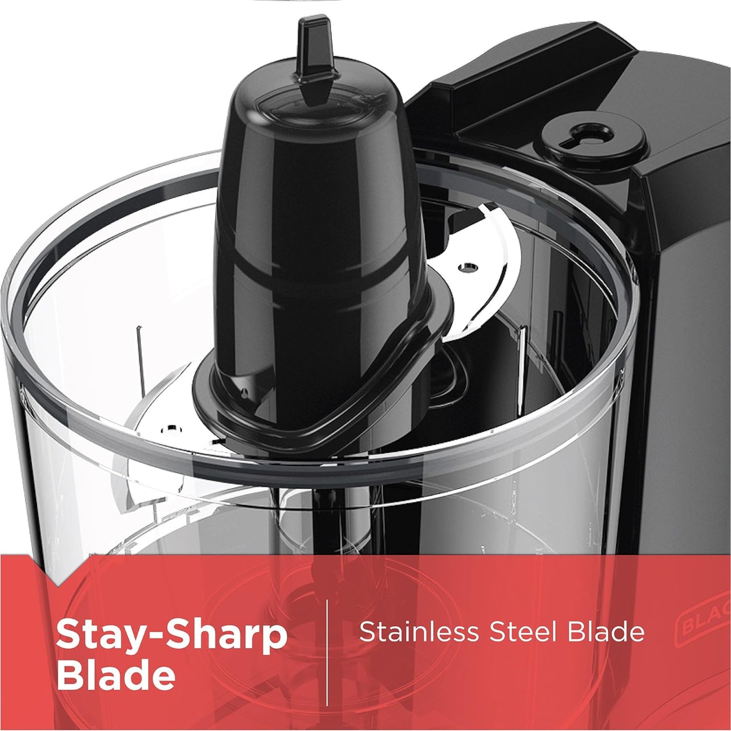 BLACK+DECKER 1.5-Cup Electric Food Chopper - One Touch Pulse, 150W Motor, Dishwasher Safe Blade