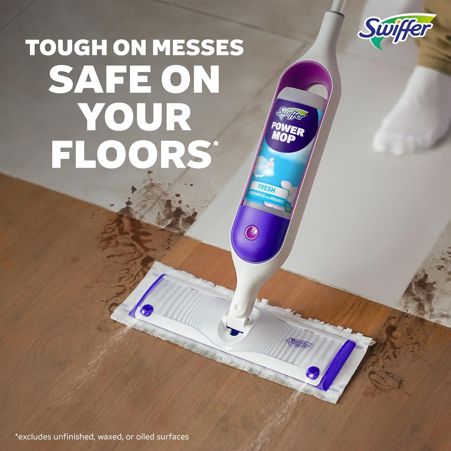 Swiffer PowerMop Multi-Surface Mopping Pad Refills - 11 Count for Effective Floor Cleaning