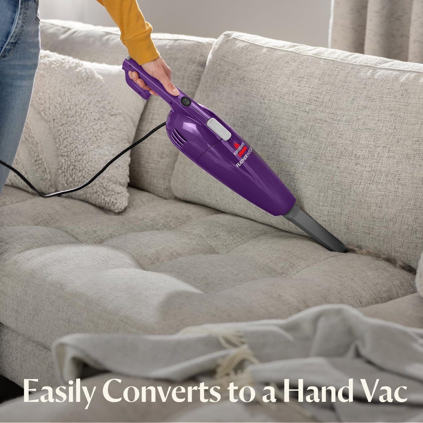 BISSELL Featherweight Stick Vacuum - Lightweight Bagless Design with Crevice Tool | Perfect for Dorms & Small Spaces