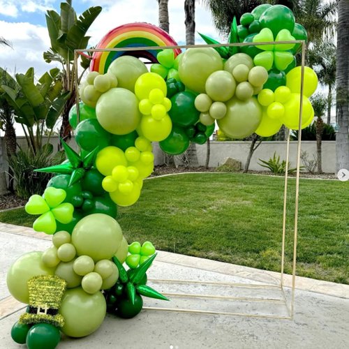 Awenztech Lime Green Balloons - 12 Inch Latex Party Balloons | 50pcs for Baby Shower & Birthday Decor
